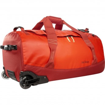 Прочный дорожный баул на роликах TATONKA BARREL ROLLER L redorange